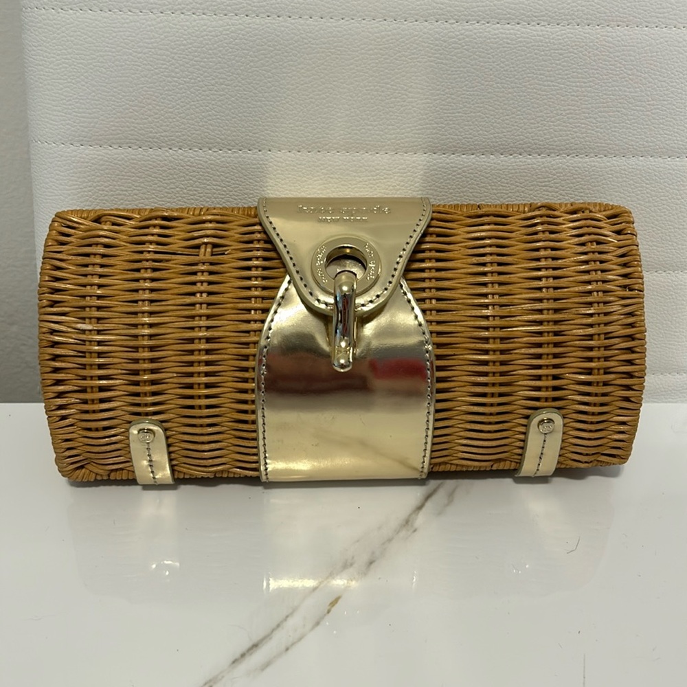 Vintage Kate Spade Wicker Clutch